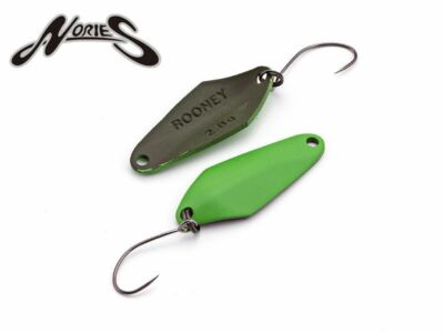 Nories Masukuroto Rooney Trout Spoon | 2,2g | #006 Lime/Schwarz