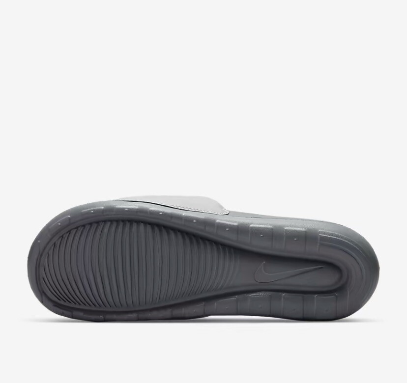 NEW! NIKE VICTORI ONE SLIDES GREY FOG/SMOKE GREY/VOLT MENS 7  display picture 1