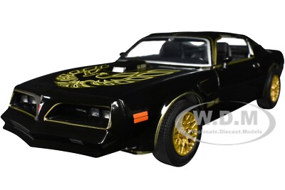 1977 PONTIAC FIREBIRD T/A BLACK W/GOLDEN EAGLE HOOD 1/24 MODEL