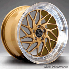 18 Zoll UX14 Stufentiefbett Alufelgen 8,5x18 5x114,3 ET40 gold für Nissan