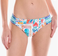 La Blanca Bikini Bottom Side Shirred Hipster Swimsuit Multi Sz 12 NEW NWT A45