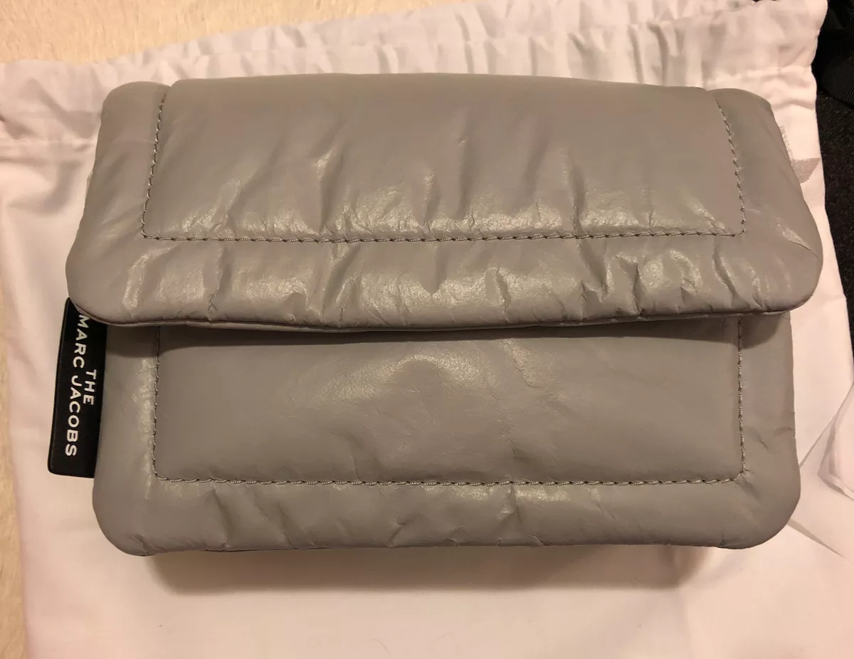 NWT Marc Jacobs Mini Pillow Leather Shoulder Bag Purple Grey