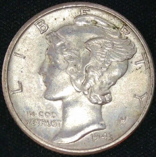 1943 Mercury Dime Choice BU Free Shipping