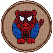 Spiderpig (Costume) Patrol Patch - 2" Round Embroidered Patch