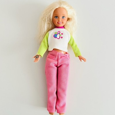 Vintage 1999er Barbie Puppe Bowling Party Stacie 1998 Little Sister Sportkleidung