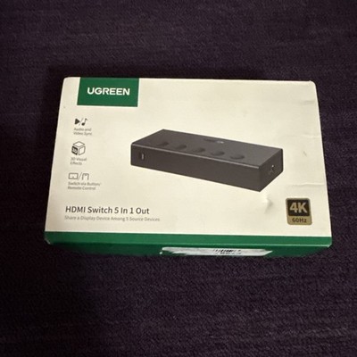 UGREEN HDMI Switch 5 in 1 Out CM568 New Open Box Please See Description