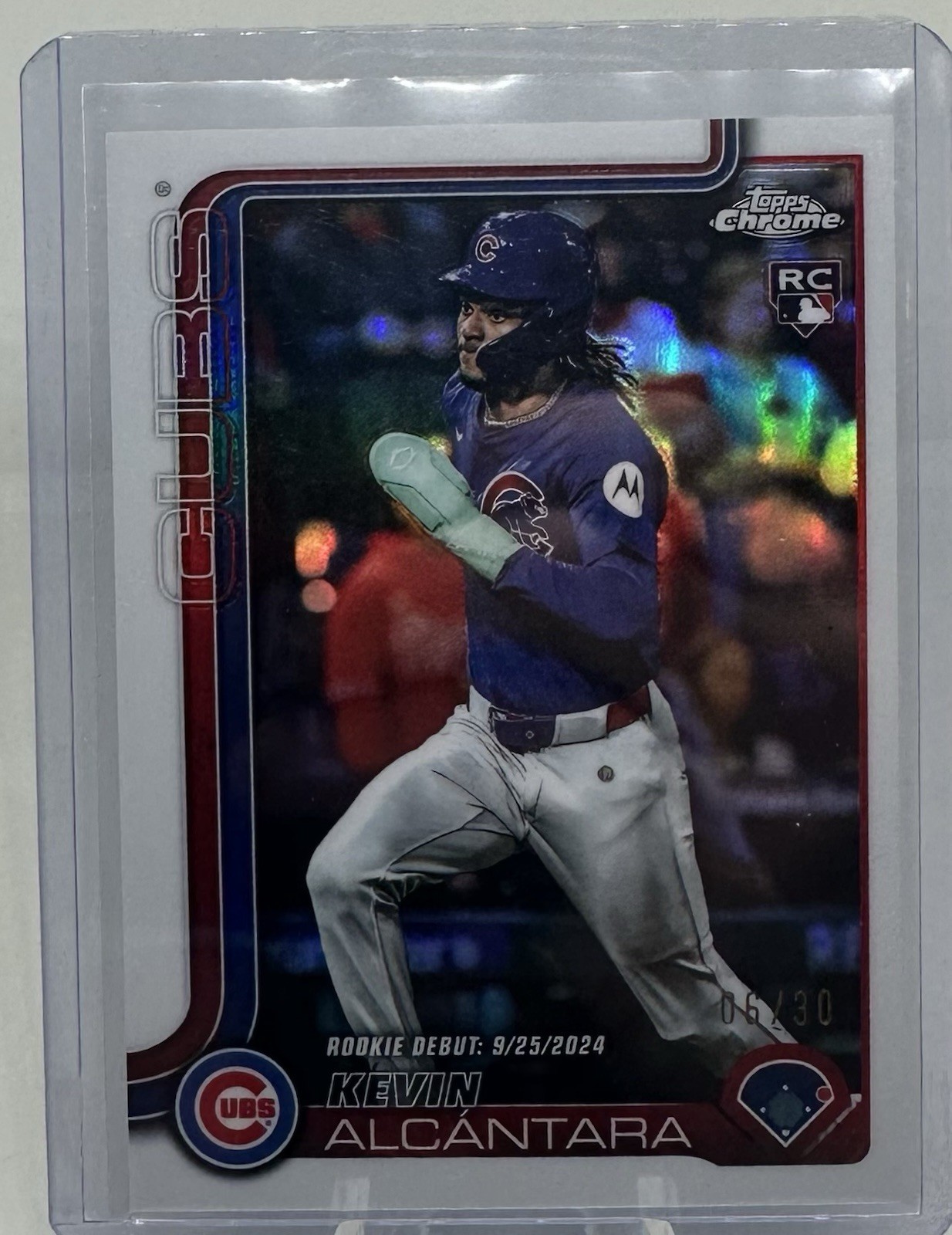 2025 Topps Chrome Update Kevin Alcantara Rookie Debut White /30
