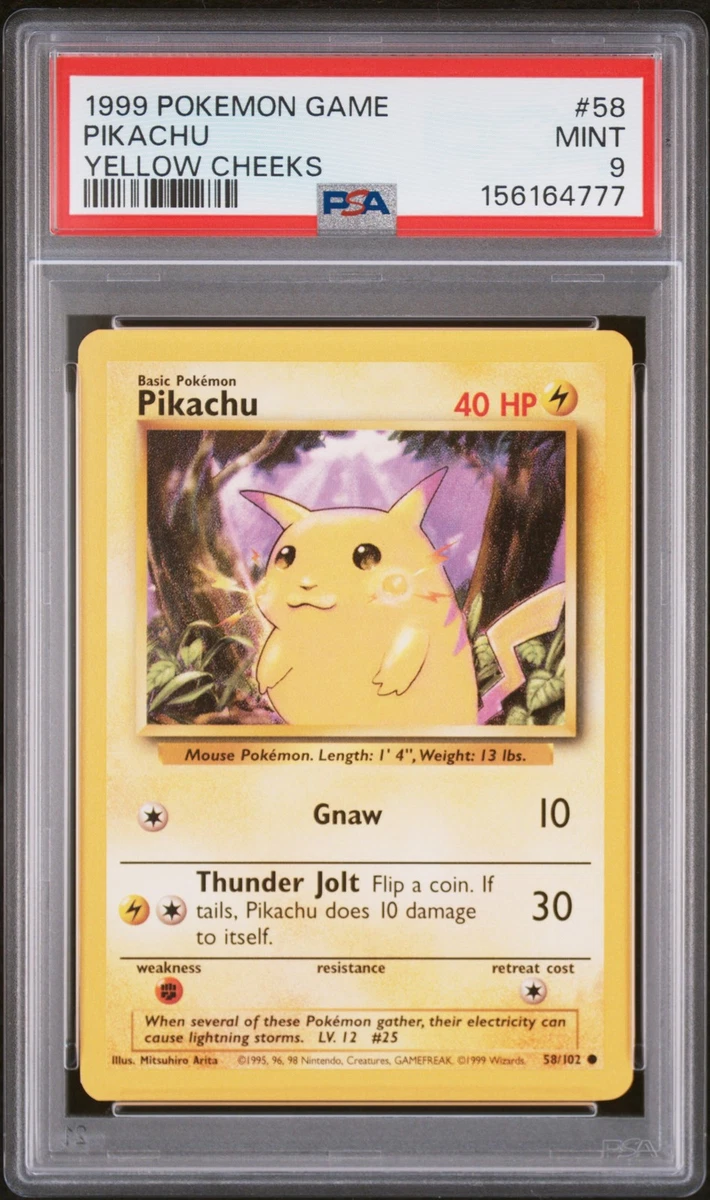 シリーズ:PCG;listno_Pokemon:20805;カード名:ピカチュ… Pokémon TCG Base Set Pikachu Grade 9 Individual Collectible Card
