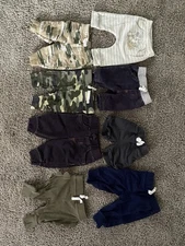 Newborn Baby Boy Pants Lot of 8 Different Brands 