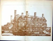 Old Bedstone Court Salop Residence Sir Henry Ripley Thomas Harris 1884 11 19th