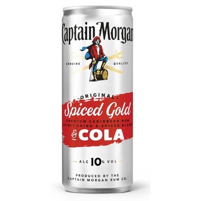 Captain Morgan Original Spiced Gold und Cola Mix Getränk 250ml  incl. Pfand