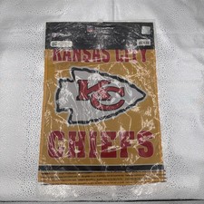 Kansas City Chiefs Dual Sided Garden Embossed Suede Flag Decorative Evergreen
