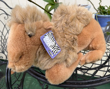 Camel Plush Lifelike Bactrian Laying Down 15" Two Humps Omega Cute New with Tags