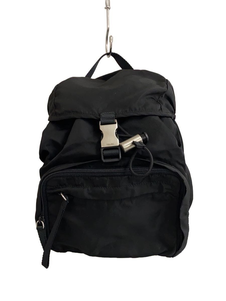 PRADA Backpack Rucksack Nylon Black Solid Used - image 1