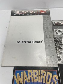 Atari Lynx Lot of 8 Manual And Posters Only Lot No Games Included