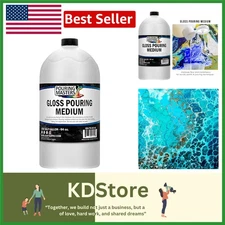 Pouring Masters 64oz Gloss Acrylic Medium for Vibrant, Smooth Artistry