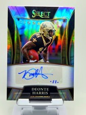 2021 Panini Select Signatures Deonte Harris  Silver Prizm Auto SSP-DHA