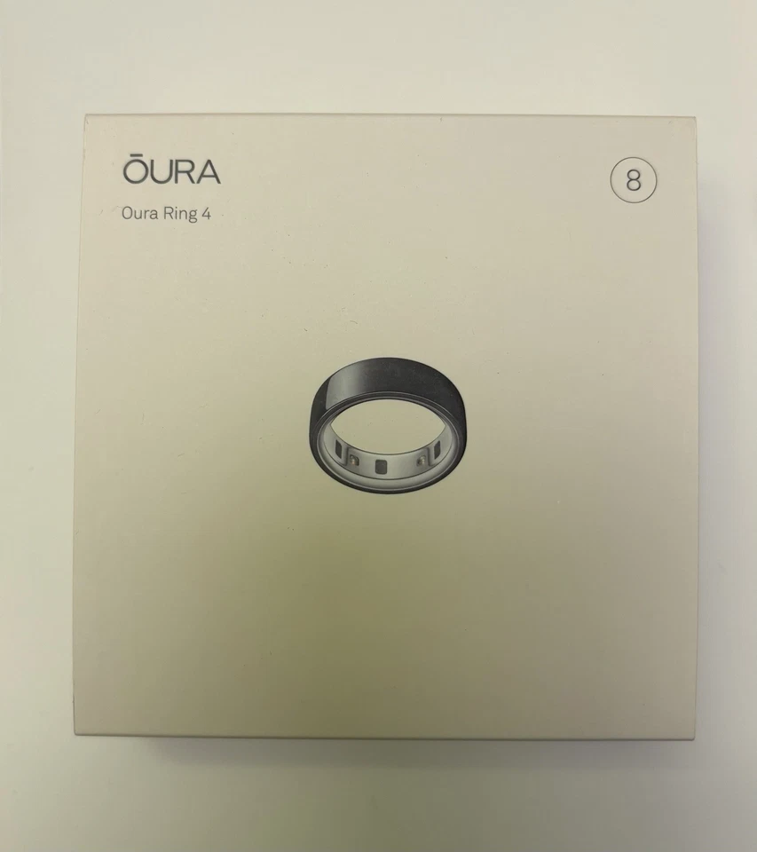 Oura Ring 4 BLACK Size 8 Activity Tracker - NEW - Image 3 of 3