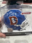 Champ Bailey Autographed Denver Broncos Mini Alternate Speed Helmet (Beckett)
