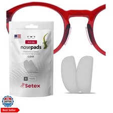 Gecko Grip 1mm Anti Slip Eyeglass Nose Pads, 5 Clear Pair Made, 2500 Innovat...