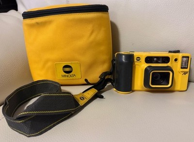 MINOLTA WEATHERMATIC DUAL35 Weatherproof 35mm Underwater Film Camera w/ Org.Case