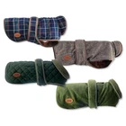 HugglePets Legacy Dog Coat Traditional Wax Tartan Herringbone Reflective Jacket