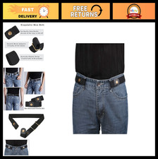Invisible Elastic Stretch Belt for Men  Women - No Buckle Design, Fits 24-50in,