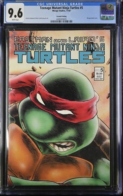 Teenage Mutant Ninja Turtles #5 CGC 9.6 Mirage Studios 1985 2nd print