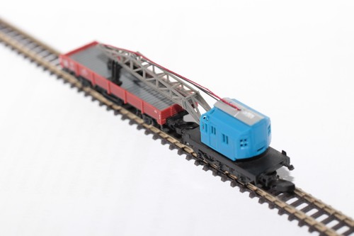 Märklin mini club 8621 Güterwagen Kranwagen mit Niederbordwagen ohne OVP - Bild 4 von 6