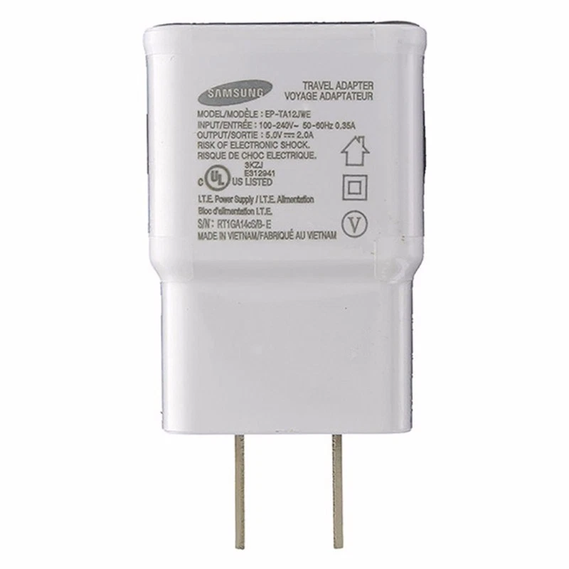 Samsung (EP-TA12JWE) 5V 2A Wall Adapter for USB Devices - White - Image 2 of 3