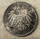 1901 Prussia German Empire Silver Zwei 2 Mark KM # 525 J # 105 200th Anniversary — photo 2