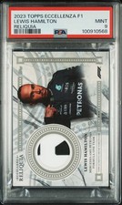 2023 Topps Eccellenza F1 Reliquia Lewis Hamilton Two Color Patch PSA 9