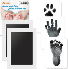 XL Impronta Mani E Piedi Neonati Inchiostro,  Kit Impronte Neonato 2Pcs Di Large