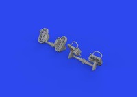 Bf 109E Rudder Pedals Late Print / 1:48 - Eduard 648874