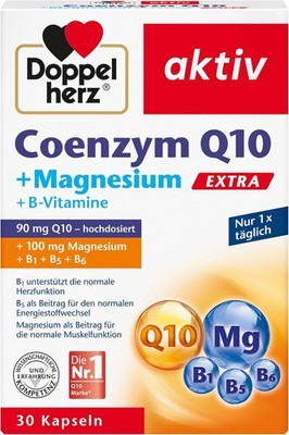 Doppelherz Coenzym Q10 Magnesium EXTRA Kapseln Muskeln Nerven 30 Stück