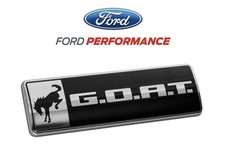 2021-2025 Ford Bronco Oem M-1447-goat 4.5 Chrome Black Fender Tailgate Emblem