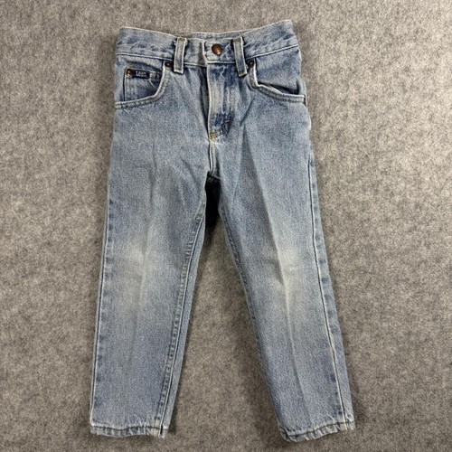 Vintage Lee MR Denim Jeans Light Wash Straight Leg 4