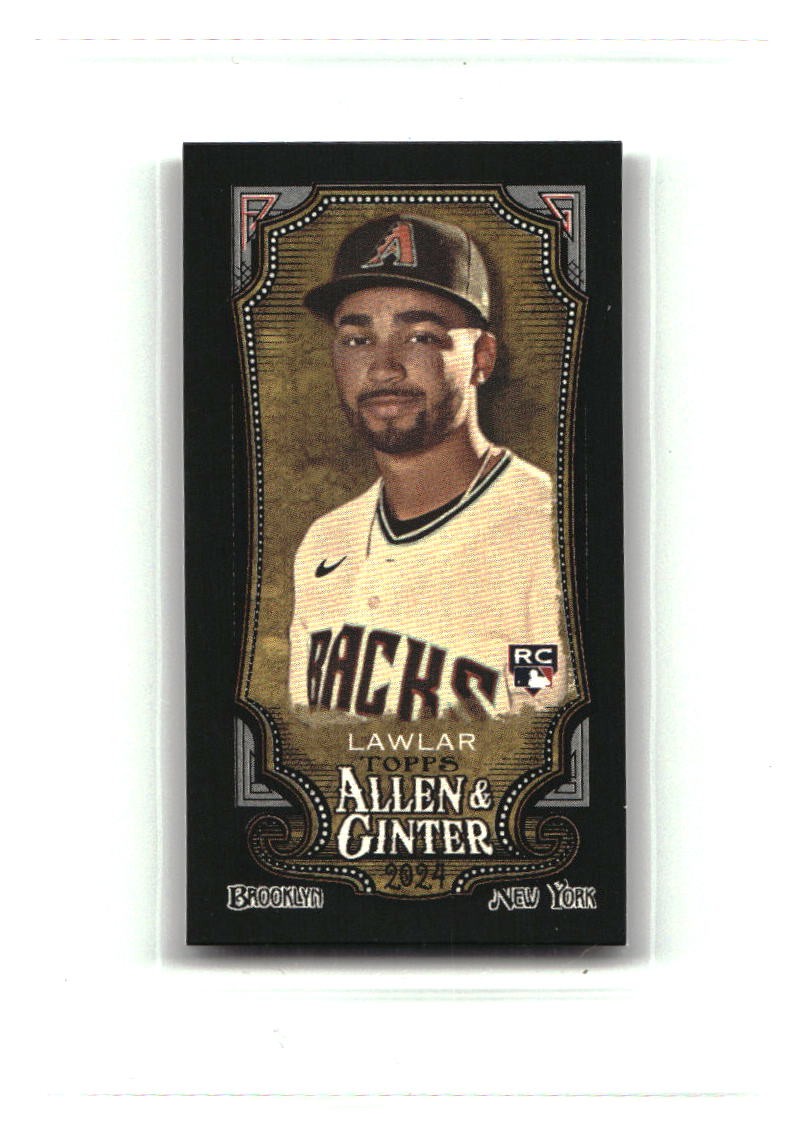 Jordan Lawlar 2024 Topps Allen & Ginter Mini Black Border #99 Rookie