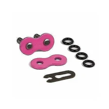 Jeremywell 4 Pieces 530 Motorcycle Chain O-Ring Connecting Link Pink Clip Type