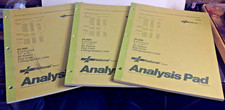 National Brand Premium Analysis Pad 6 Columns 11"x8.5" 150 Sheets 3 pads of 50 
