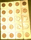 Franklin Silver Half Dollar Roll 20 Coins Older Coins in Circulated Condition.