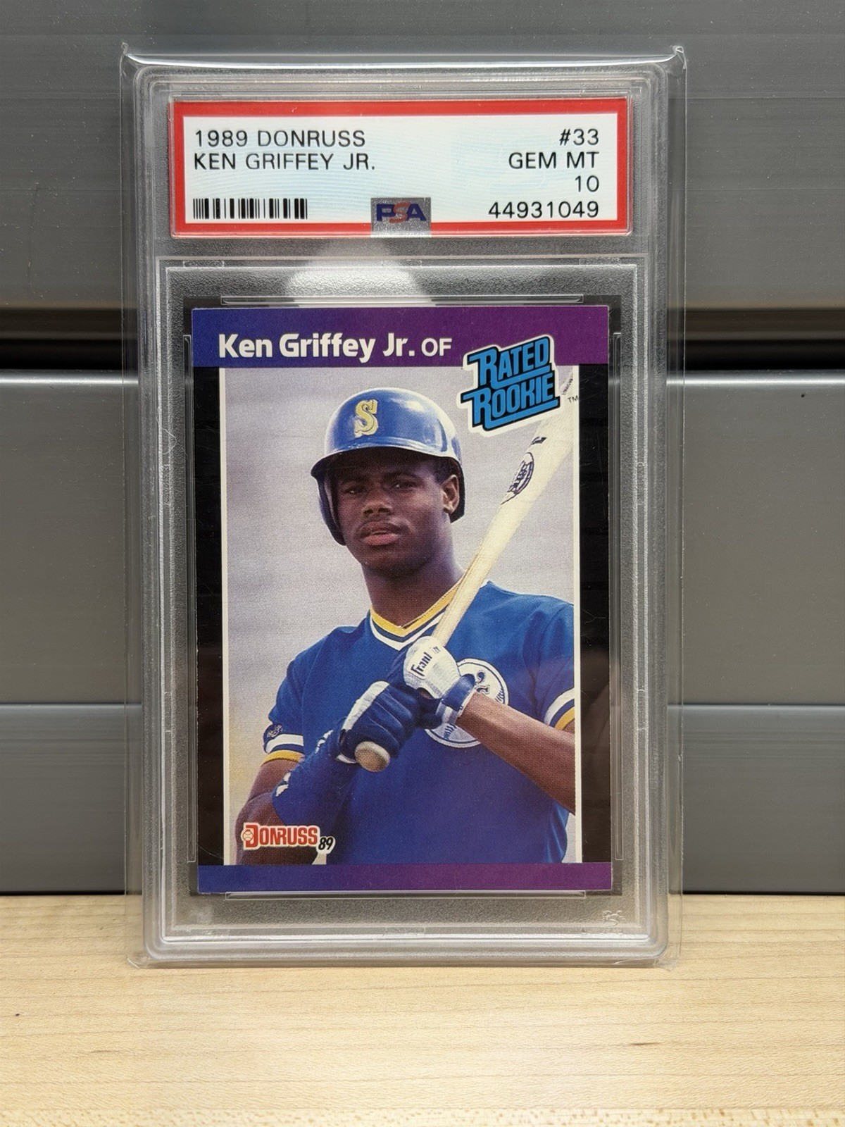 1989 DONRUSS KEN GRIFFEY JR RATED ROOKIE #33 PSA 10 RC HOF