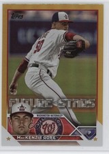 2023 Topps Series 2 Future Stars Gold Foil Mackenzie Gore #629 f2v
