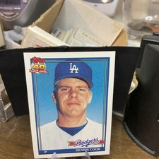FREE SHIPPING-MINT-1991 Topps Dennis Cook #467 DODGERS-40 YEARS OF BASEBALL