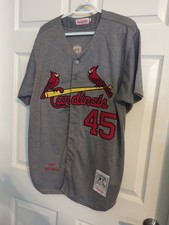 Mitchell & Ness Cooperstown 1967 St. Louis Cardinals Bob Gibson #45 Jersey WOOL
