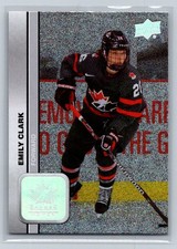 2023-24 UD Team Canada Women Silver Foilboard Emily Clark #57