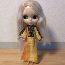 Vintage Kenner Blythe Doll 1972 w Original Dress + Signed Photo Book Yellowing D