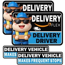Car Magnets Flex Driver,Heavy Duty Reflective Flex Delivery Driver Car Sign,C...