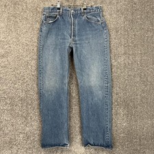 Levis 501 Jeans Fits 32X27 Blue Vintage 80S Made In Usa Button Fly Classic Denim