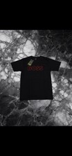 Boss black shirt with rhinestone logo, size L